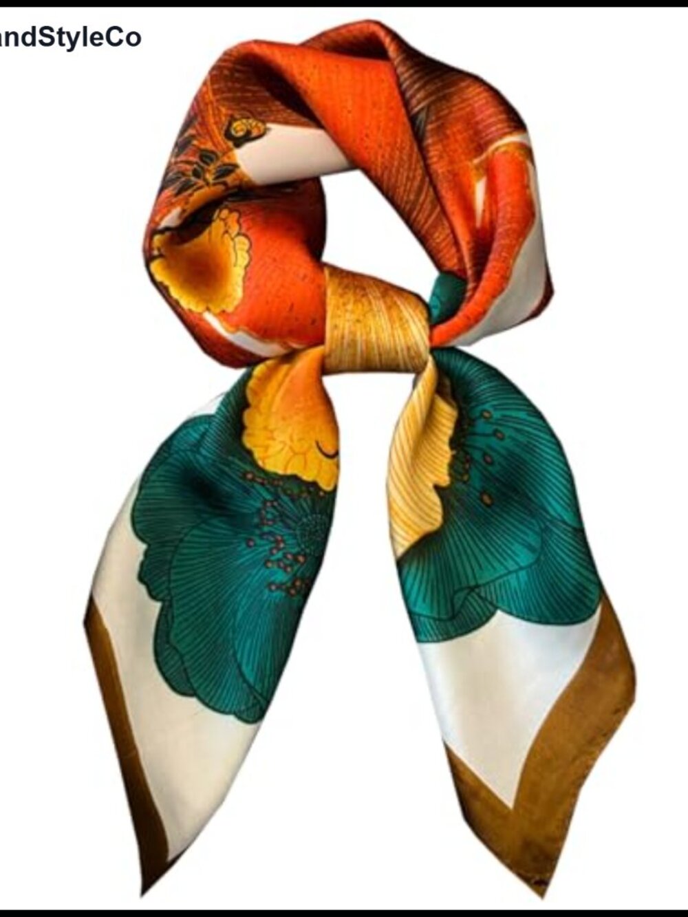 Satin Silk Hair Scarf Women 27.5in Lightweight Neck Head Wrap Bandana